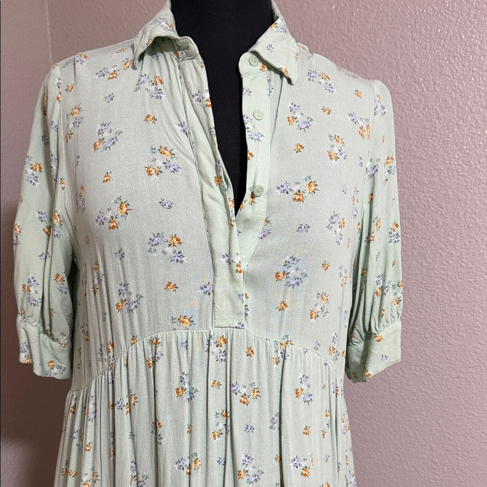 Floral Button-Up Dress